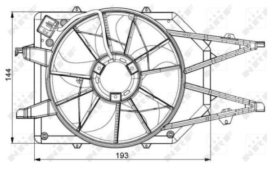 Cooling fan 47034 NRF