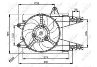 Cooling fan 47038 NRF