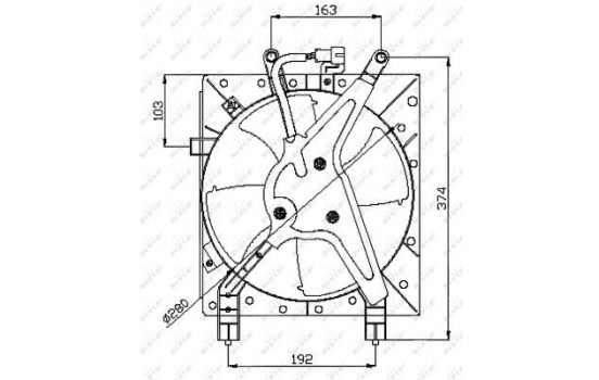 Cooling fan 47044 NRF, Image 2