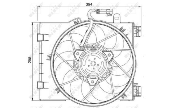 Cooling fan 47063 NRF, Image 3