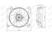 Cooling fan 47255 NRF