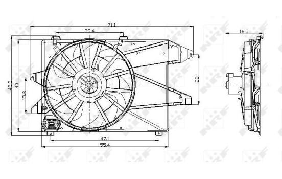 Cooling fan 47260 NRF, Image 2