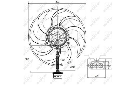 Cooling fan 47373 NRF, Image 2