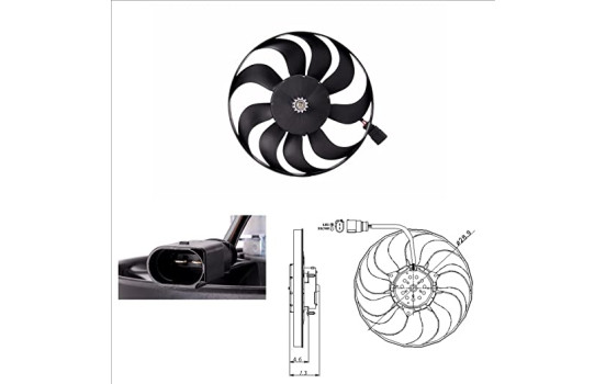 Cooling fan 47381 NRF