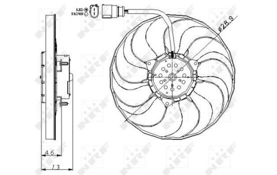 Cooling fan 47381 NRF, Image 2