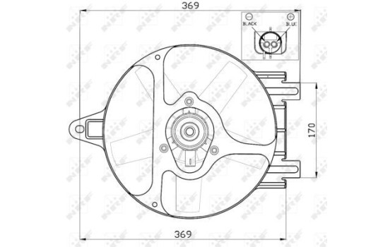 Cooling fan 47454 NRF, Image 3
