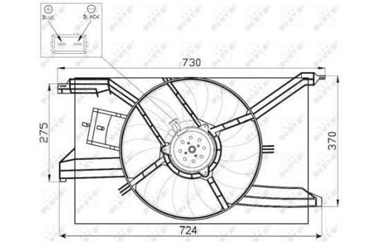 Cooling fan 47458 NRF, Image 2