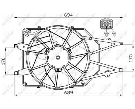 Cooling fan 47465 NRF, Image 4