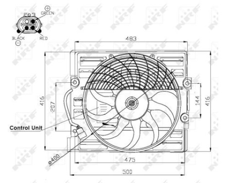 Cooling fan 47481 NRF, Image 2