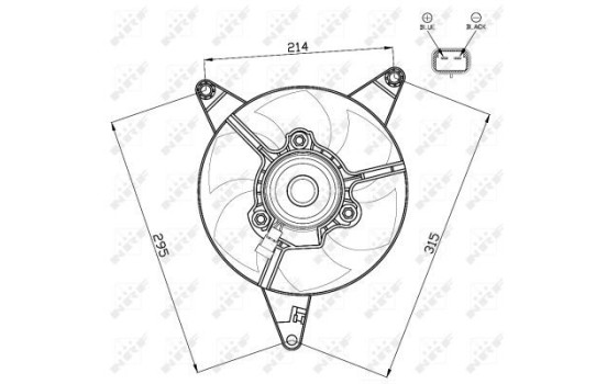 Cooling fan 47498 NRF, Image 2