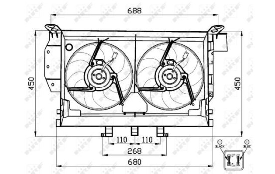 Cooling fan 47503 NRF, Image 2