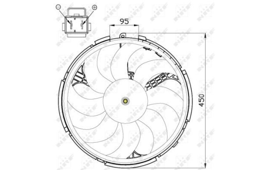 Cooling fan 47507 NRF, Image 2