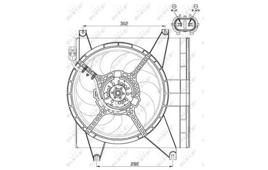 Cooling fan 47547 NRF