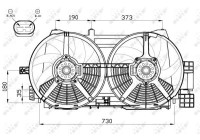 Cooling fan 47556 NRF