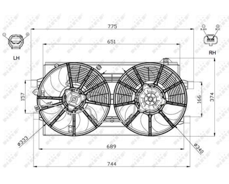Cooling fan 47570 NRF, Image 5