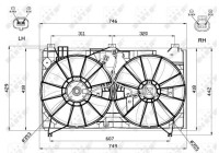 Cooling fan 47580 NRF