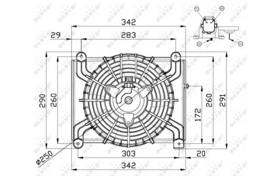 Cooling fan 47668 NRF, Image 2