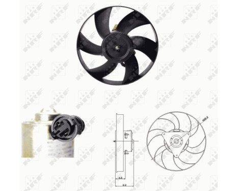 Cooling fan 47692 NRF