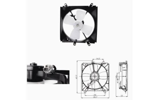 Cooling fan 47693 NRF