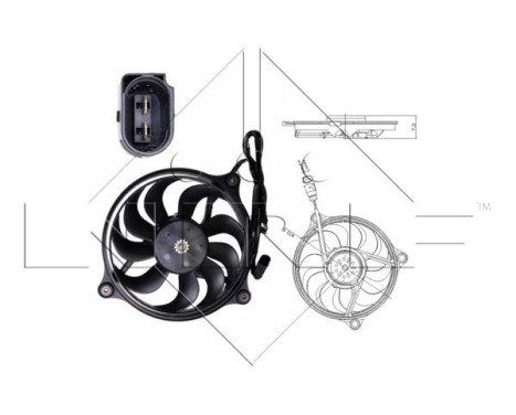 Cooling fan 47699 NRF, Image 2