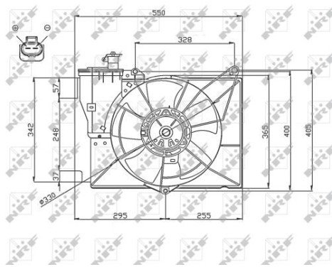 Cooling fan 47746 NRF