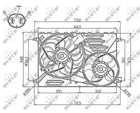 Cooling fan 47756 NRF, Image 2