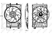 Cooling fan 47846 NRF