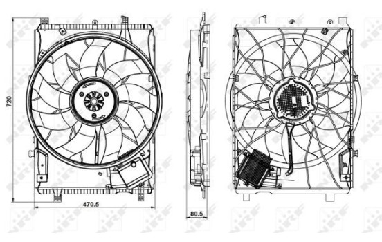 Cooling fan 47853 NRF
