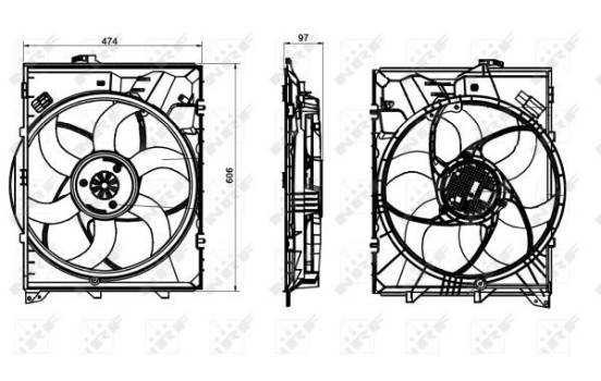 Cooling fan 47862 NRF