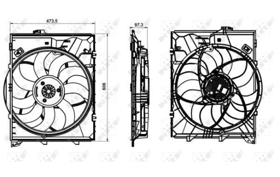 Cooling fan 47863 NRF