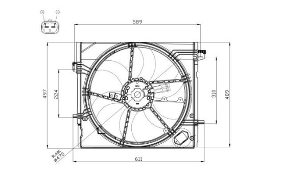 Cooling fan 47897 NRF, Image 2
