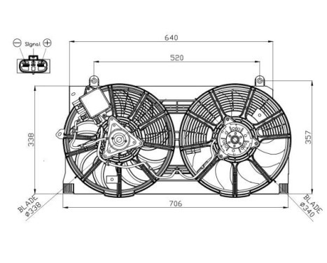 Cooling fan 47940 NRF