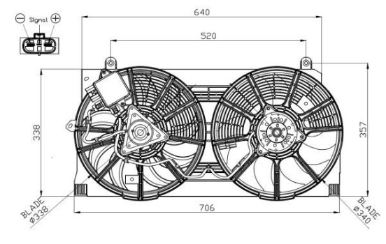 Cooling fan 47940 NRF