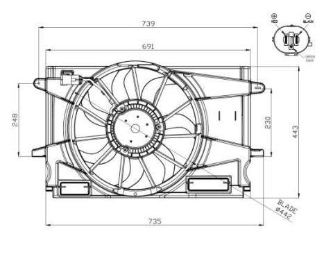 Cooling fan 47951 NRF, Image 3
