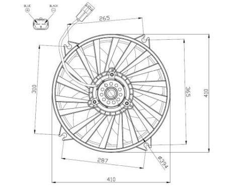 Cooling fan 47962 NRF, Image 3