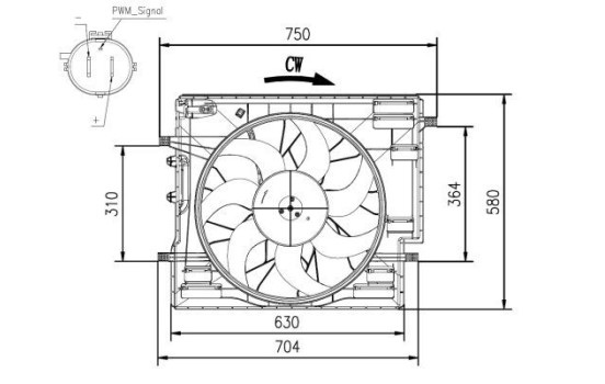 Cooling fan 47967 NRF, Image 4