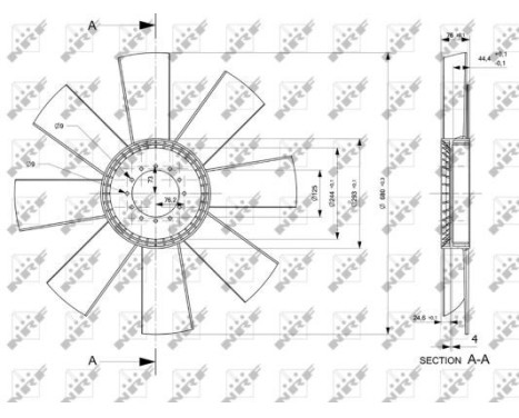 Cooling fan 49800 NRF, Image 3