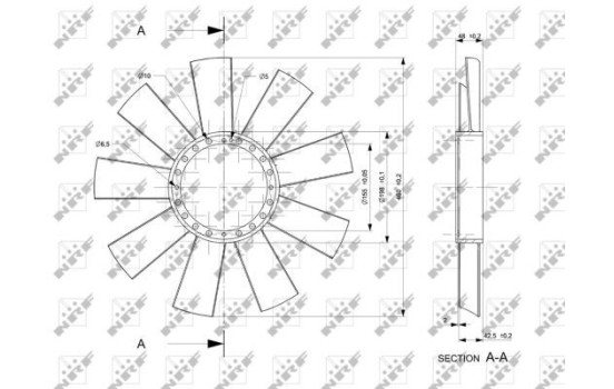 Cooling fan 49811 NRF, Image 2