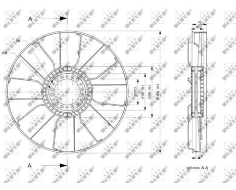 Cooling fan 49848 NRF, Image 2