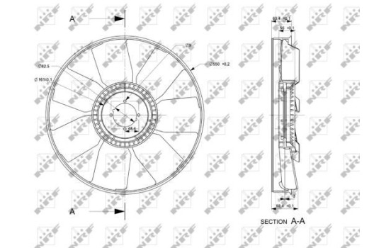 Cooling fan 49849 NRF