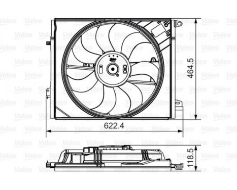 Cooling fan 696882 Valeo, Image 2