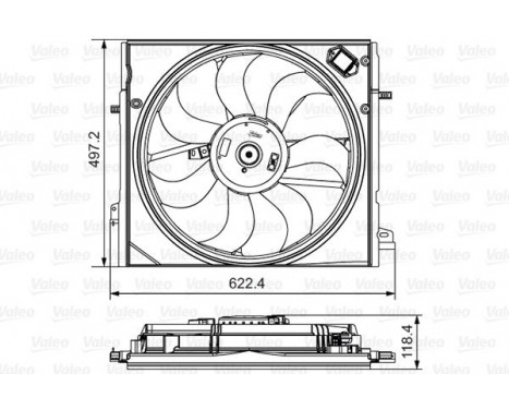 Cooling fan 698582 Valeo, Image 2