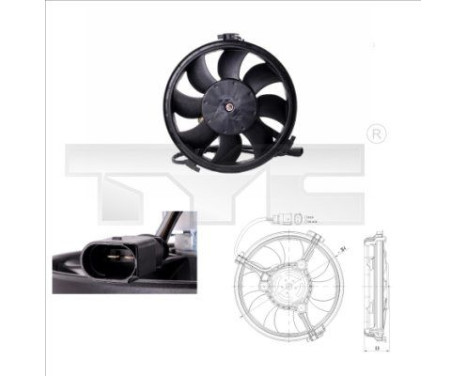 Cooling fan 802-0002 TYC