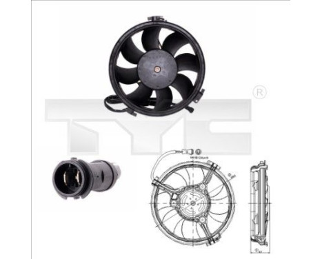 Cooling fan 802-0005 TYC