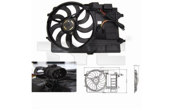 Cooling fan 803-0002 TYC