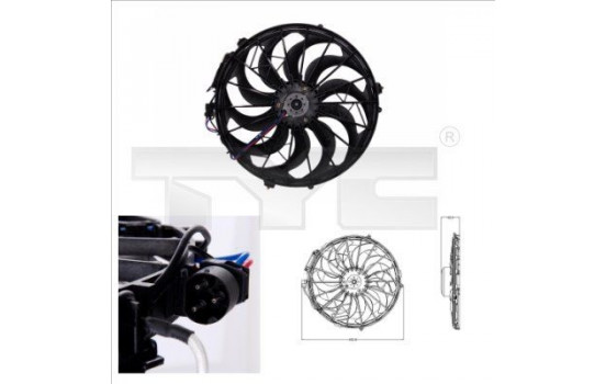 Cooling fan 803-0003 TYC