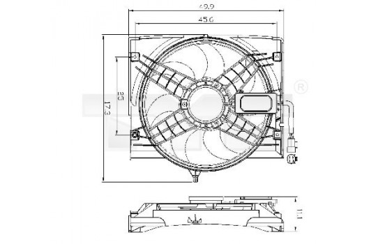 Cooling fan 803-0011 TYC