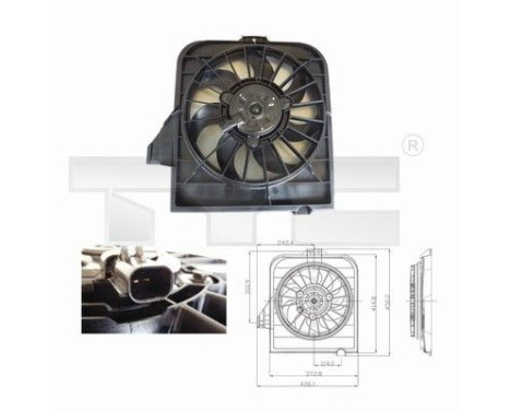 Cooling fan 804-0003 TYC