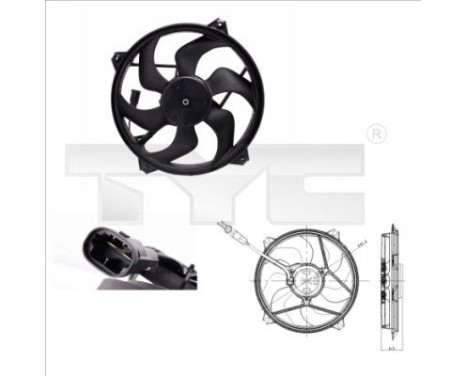 Cooling fan 805-0007 TYC
