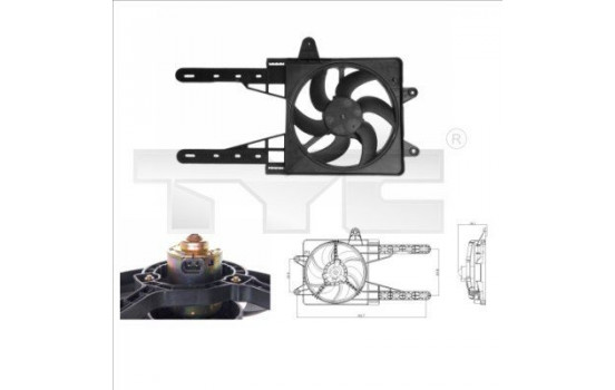 Cooling fan 809-0007 TYC